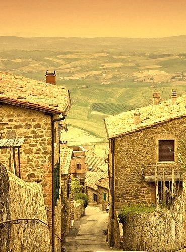 Ancient Village, Montalcino, Tuscany, Italy