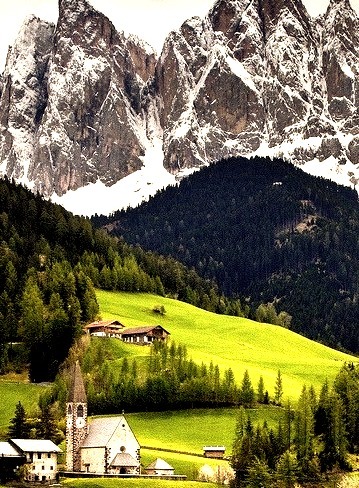 Mountain Village, Val di Funes, Italy