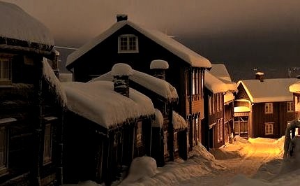 Winters Night, Roros, Norway